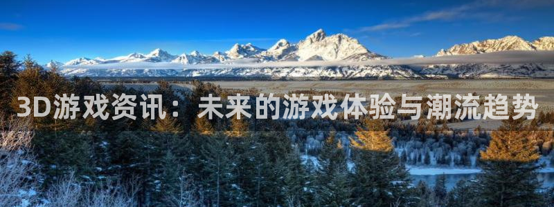 杜邦娱乐线路测试：3D游戏资讯：未来的游戏体验与潮流趋势